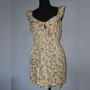 Threads 4 Thought Organic Cotton Floral Print Top Large Blue